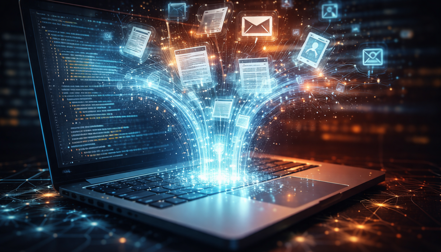 דליפת מידע ממחשב המדגישה צורך ב-DLP ו-Safetica